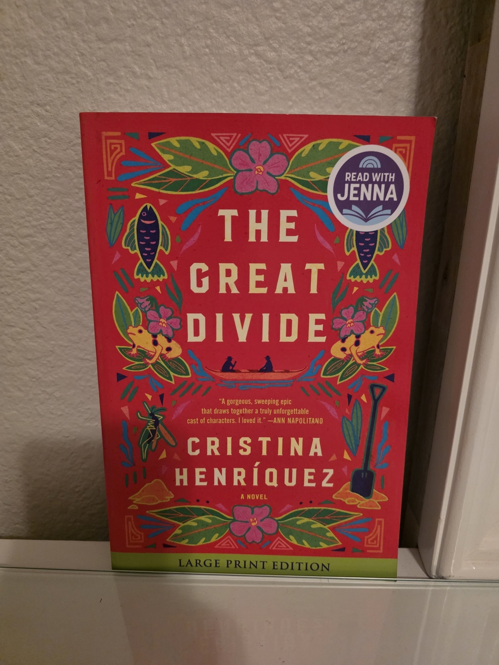 Harper The Great Divide Hardcover - Red with Green and Yellow Accents